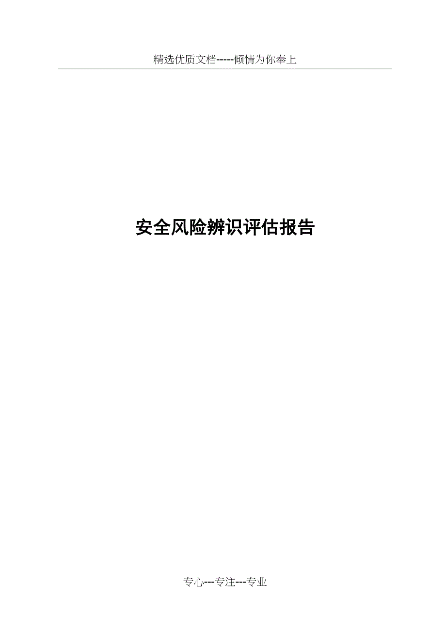 安全风险评估和重大危险源评估_第1页