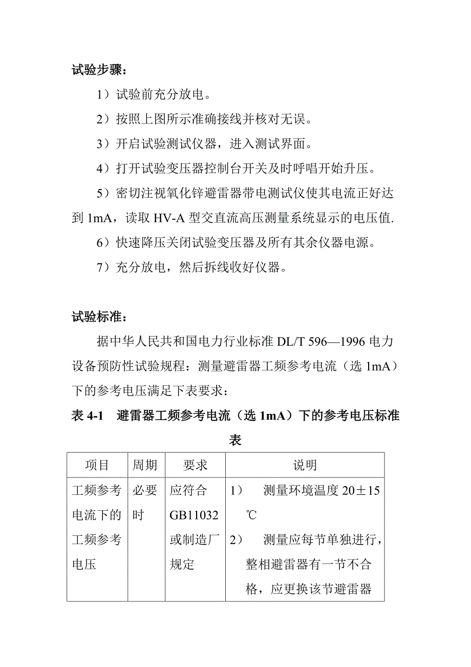 避雷器工频参考电流1mA下的工频参考电压测量作业指导书_第2页