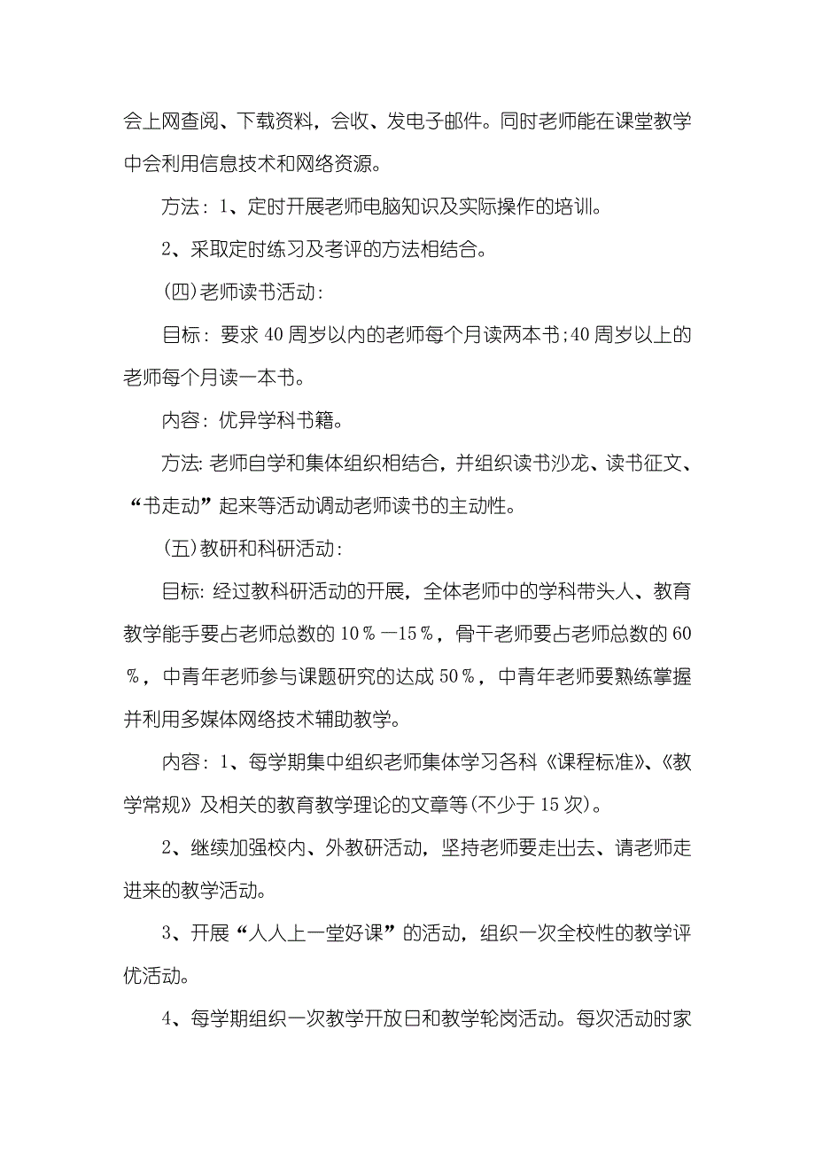 小学青年老师培训方案_第3页