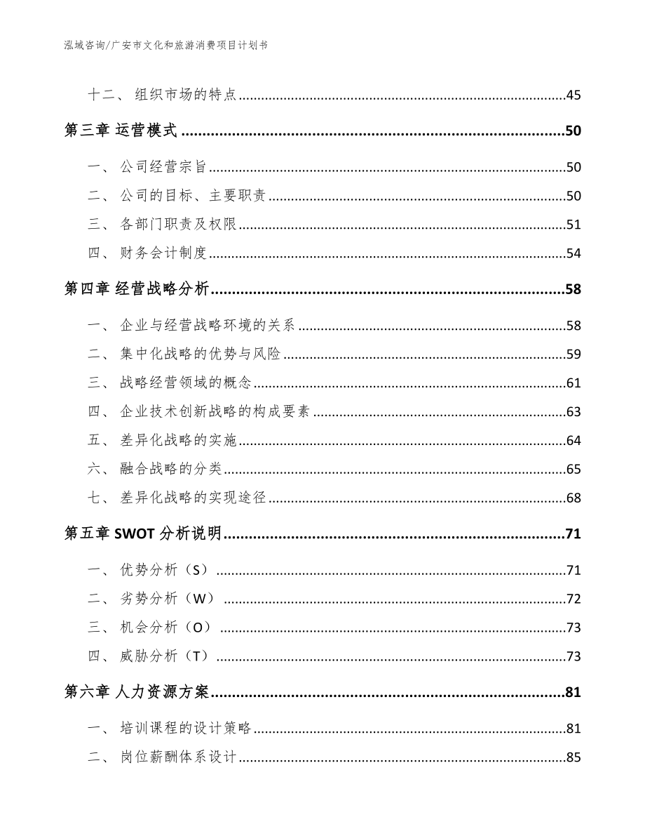 广安市文化和旅游消费项目计划书【范文】_第2页