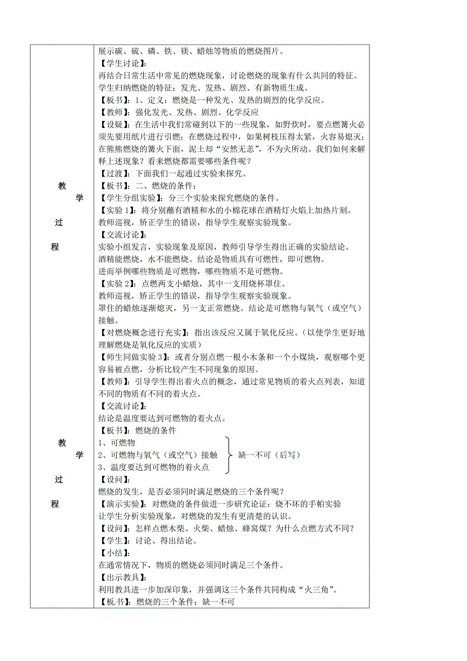 [最新]沪教版九年级化学：4.1常见的化学反应—燃烧教案1_第2页