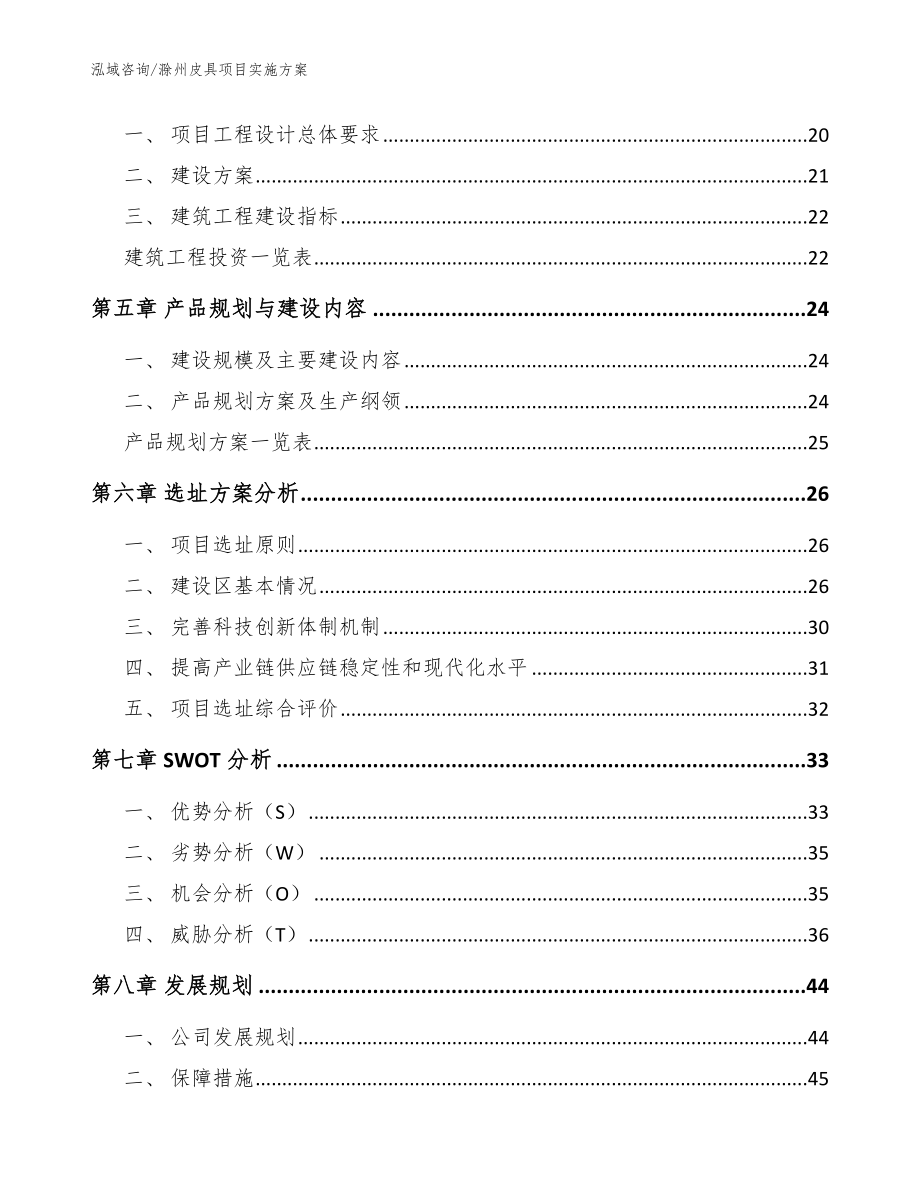 滁州皮具项目实施方案范文_第2页