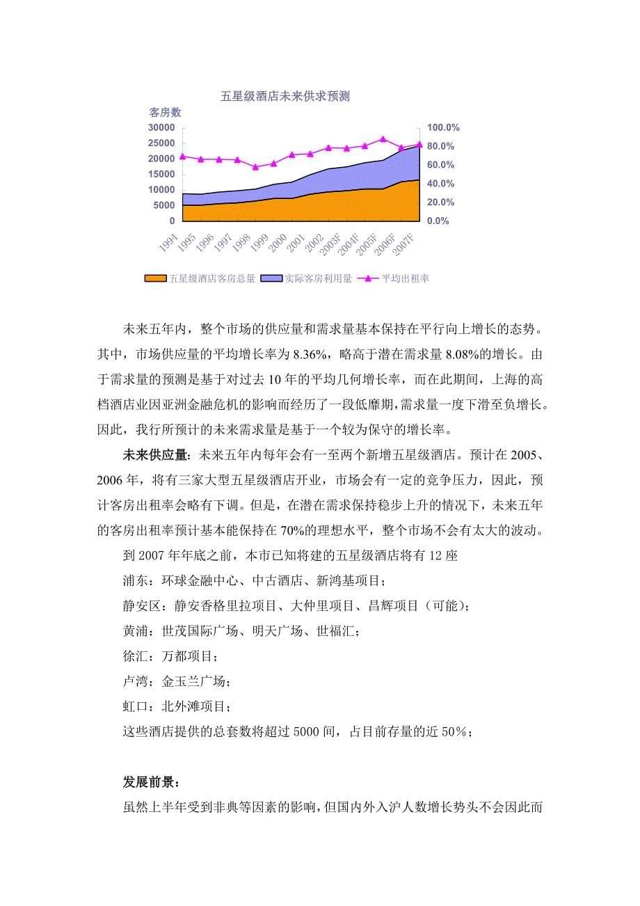 咨询公司的酒店项目可行性分析报告_第5页