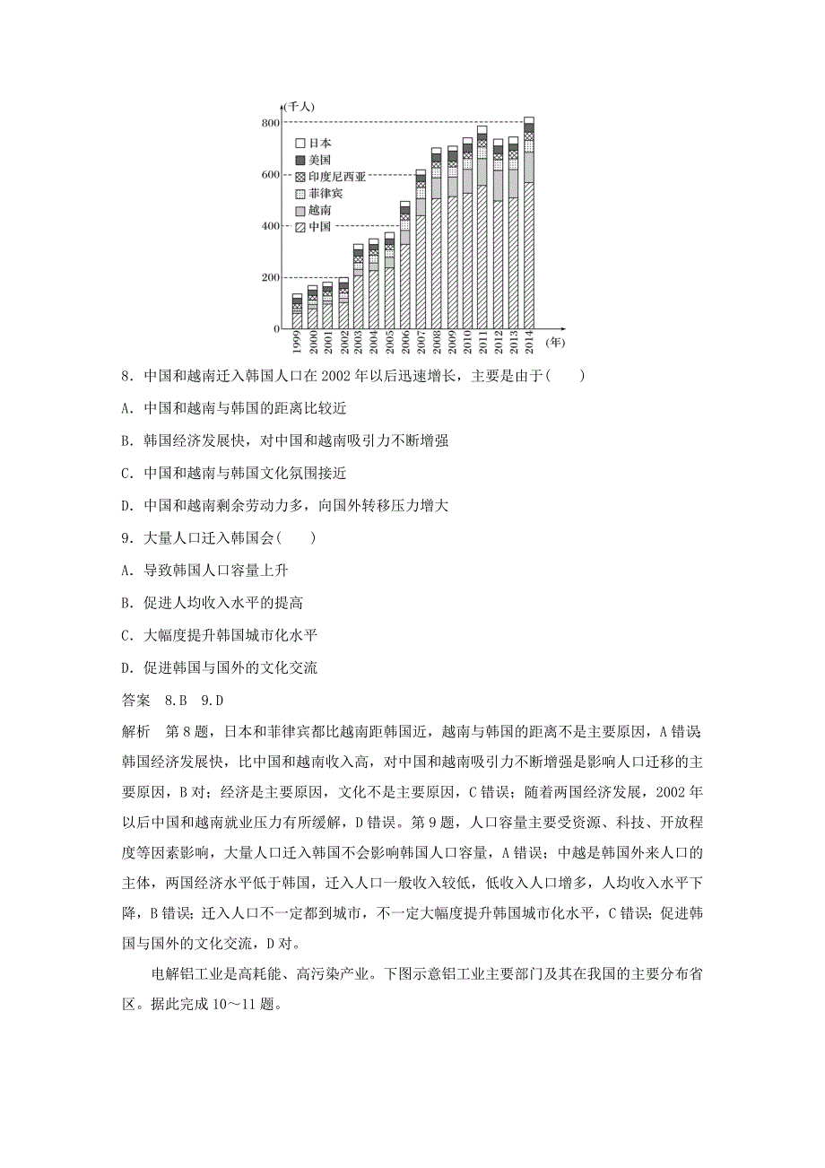 精校版全国通用版高考地理总复习精准提分练：小题满分练八_第4页