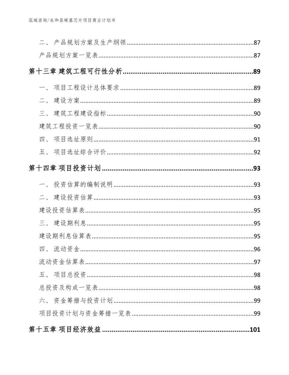 永和县碳基芯片项目商业计划书_第5页