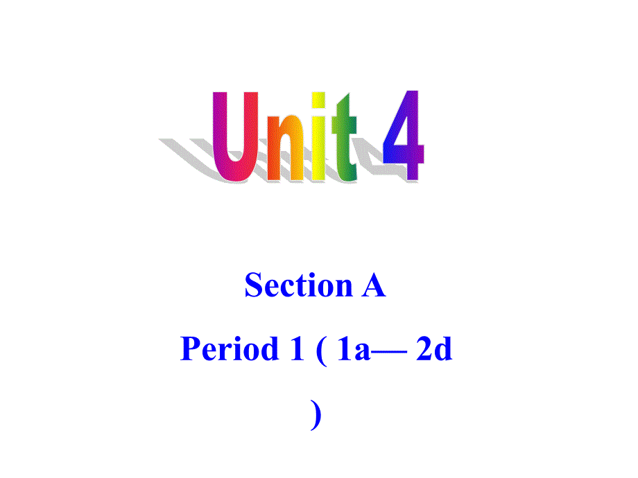 2014年秋_人教版九年级英语_unit4_全单元课件_第1页