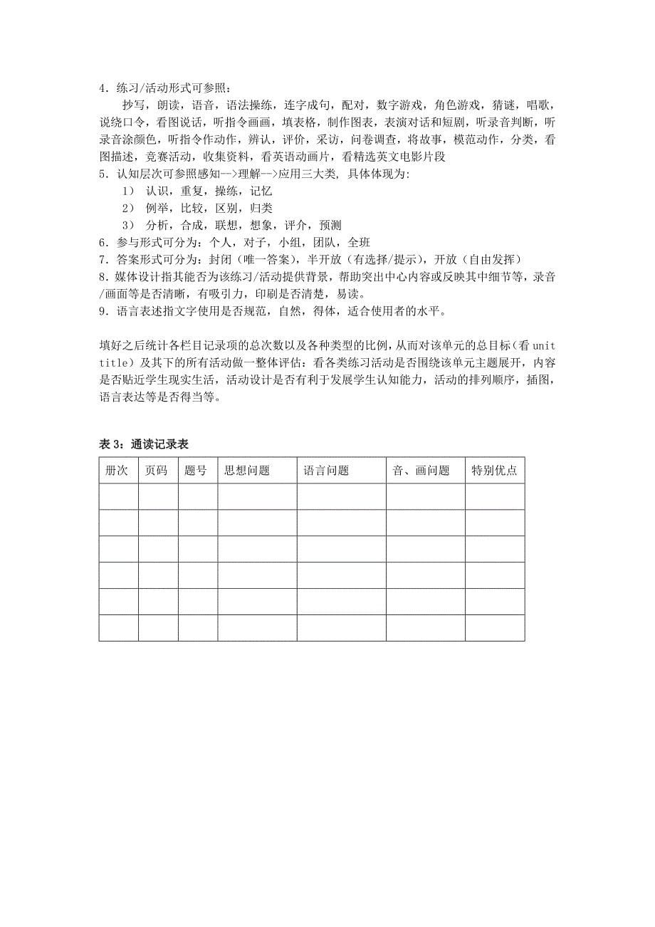 英语教材评价工具的制定_第5页