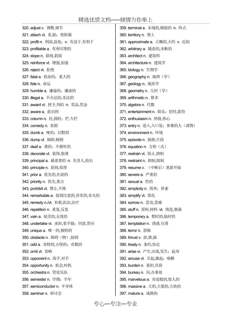 2018年高考英语高频词汇_第5页