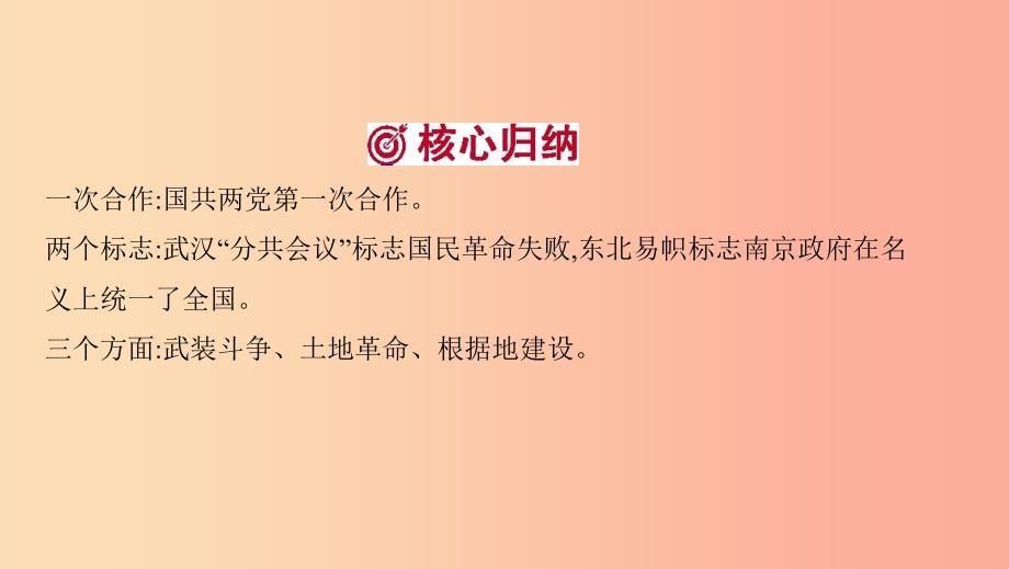 河南省2019年中考历史总复习第一部分模块一中国近代史第五单元从国共合作到国共对峙课件.ppt_第4页