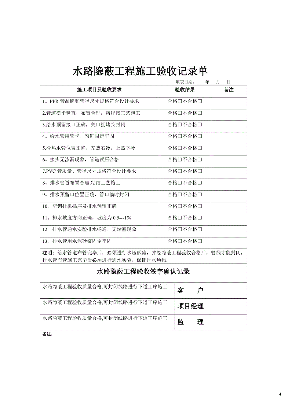 家装施工验收手册43462_第4页