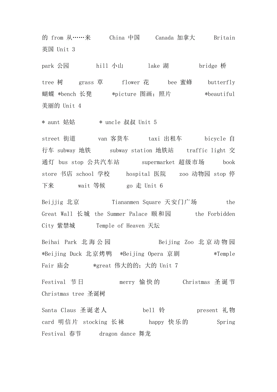 小学英语单词汇总_第3页