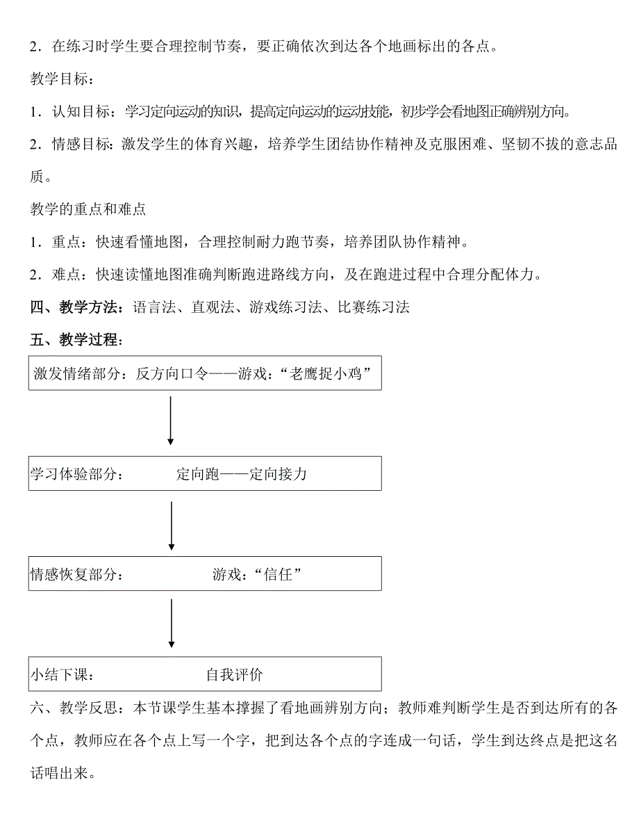 校园定向越野教学设计_第2页