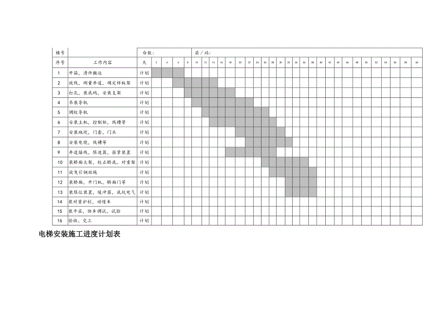 电梯安装计划表优质资料_第2页