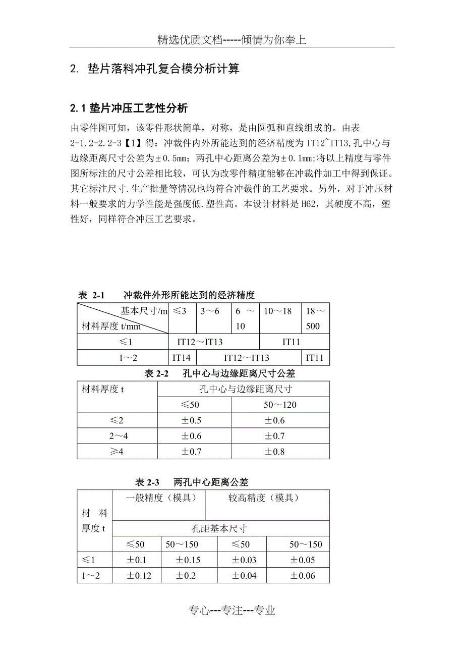 垫片落料冲孔倒装复合模具设计（含全套说明书和CAD图纸）资料_第4页