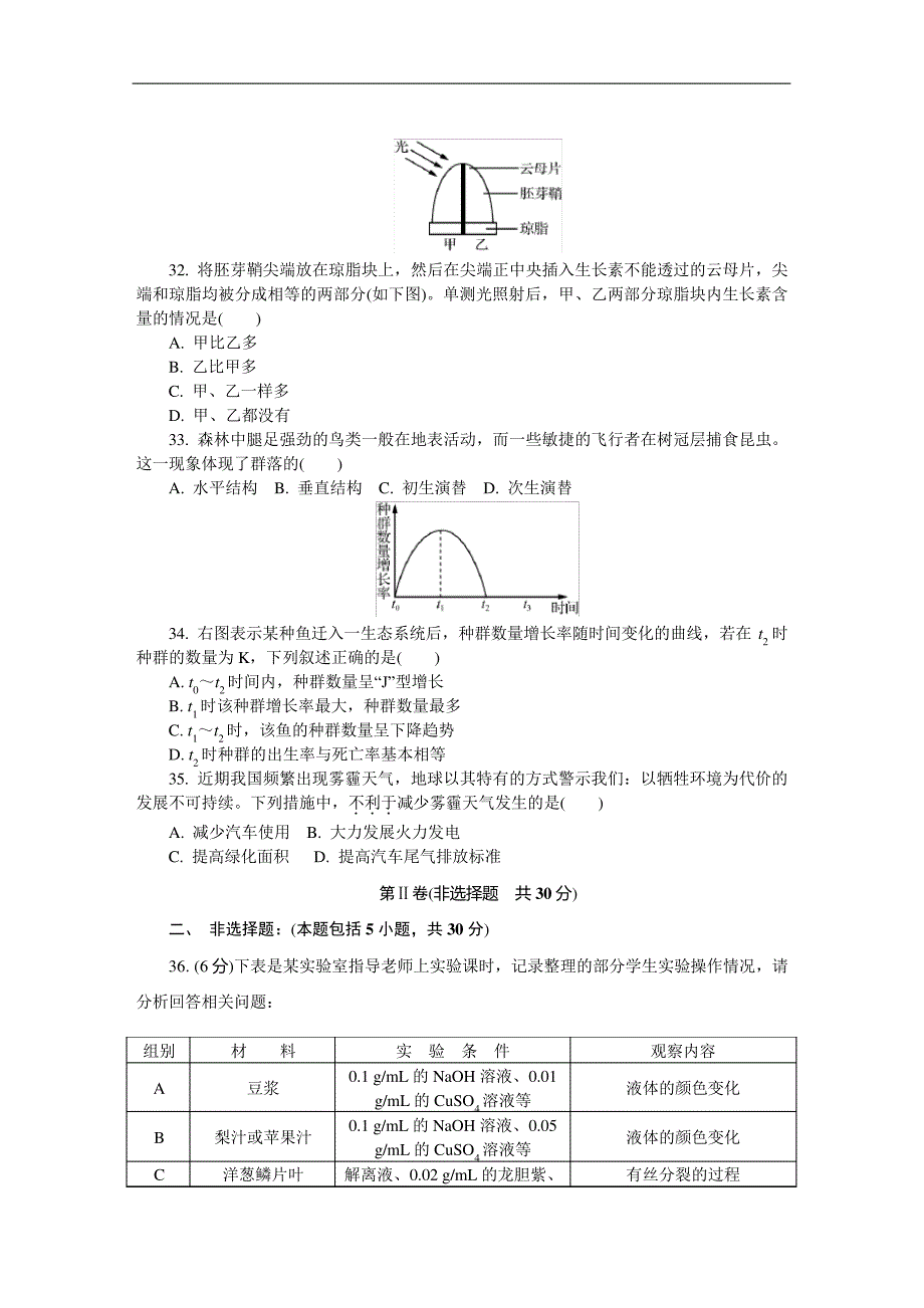 2016年苏州学测生物(四)解读_第5页