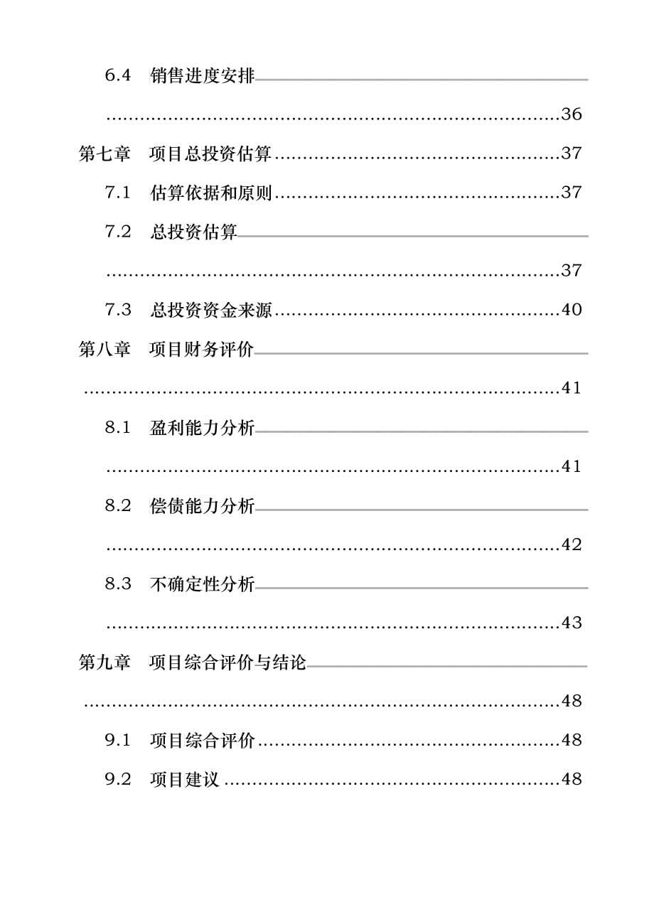 世纪龙城项目的可行性研究_第5页