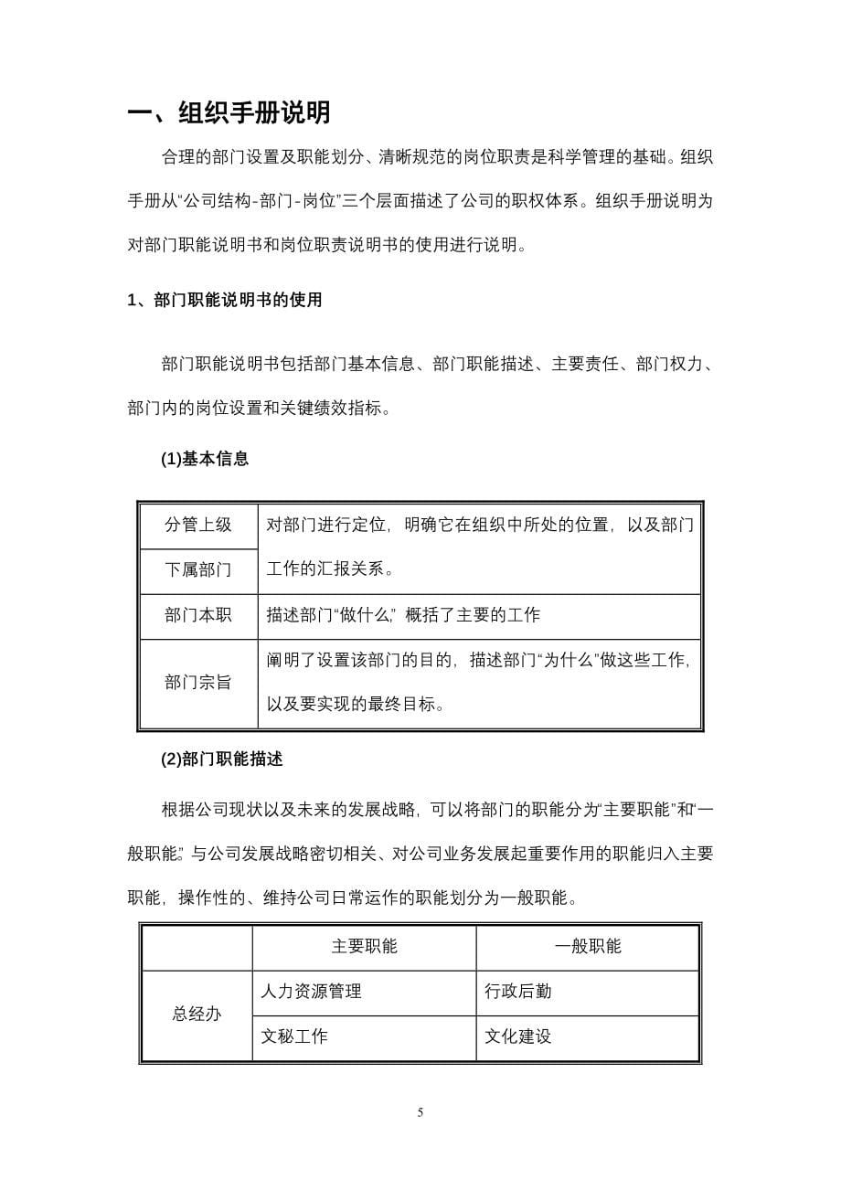 XX集团有限公司组织手册_第5页