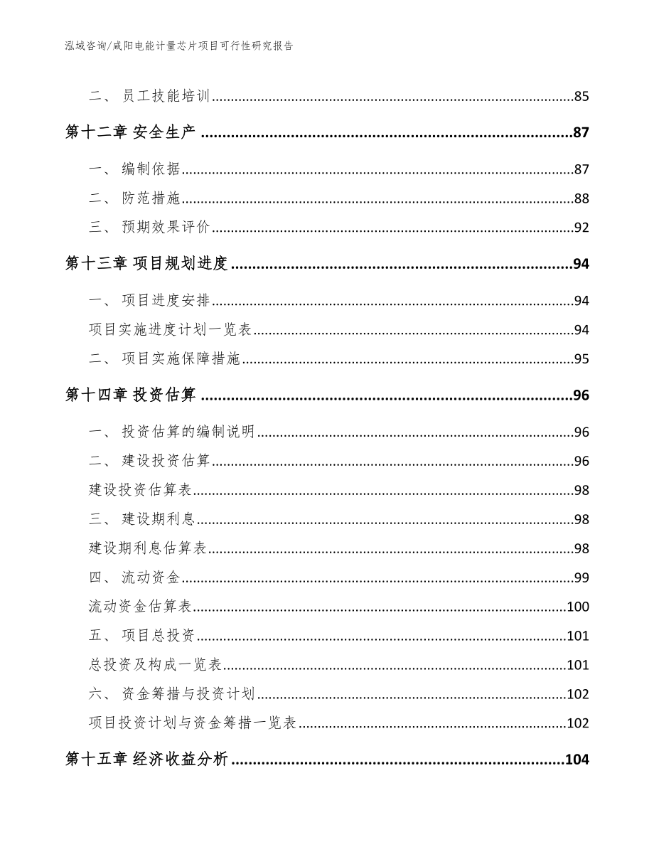 咸阳电能计量芯片项目可行性研究报告【范文模板】_第4页