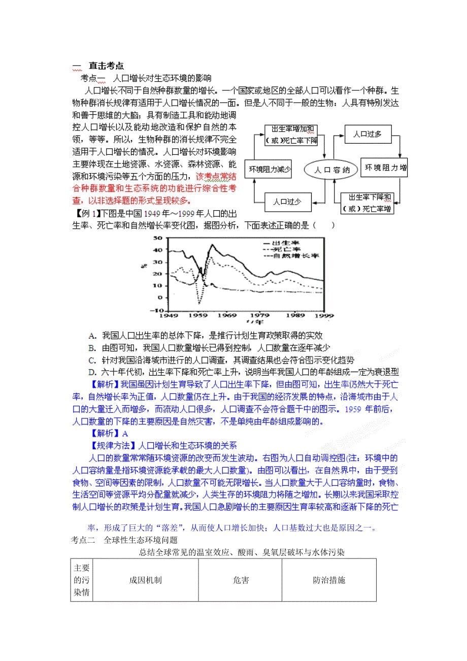 得分宝典高中生物专题07第6章生态环境的保护_第5页