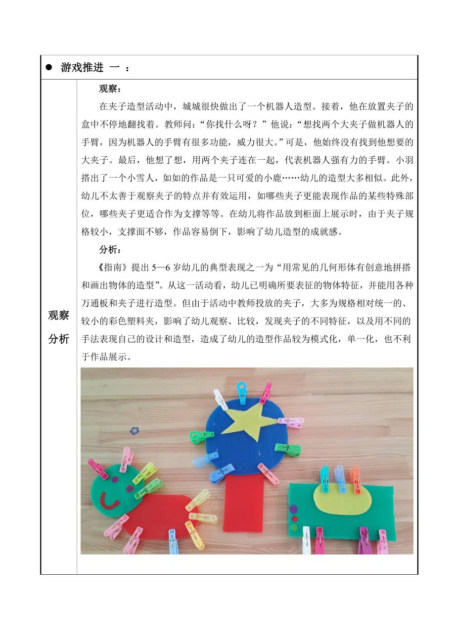 幼儿园大班表现性活动区游戏有趣的夹子造型_第2页