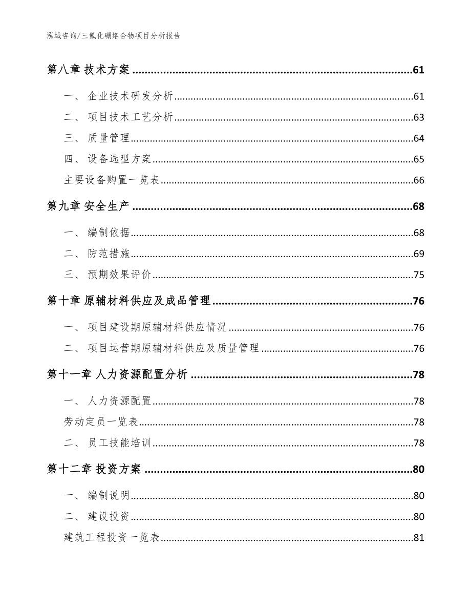 三氟化硼络合物项目分析报告模板参考_第4页