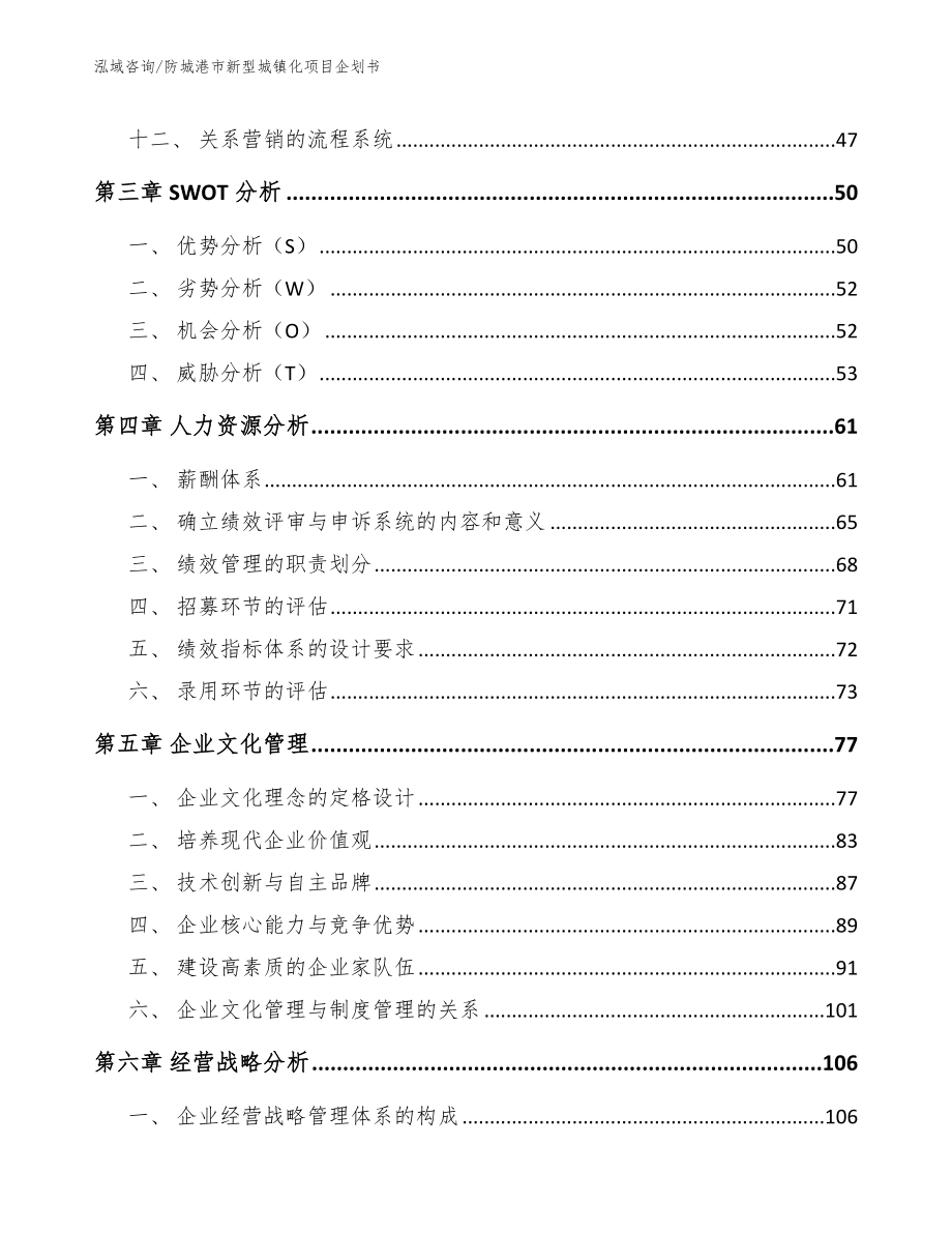 防城港市新型城镇化项目企划书（模板范文）_第2页