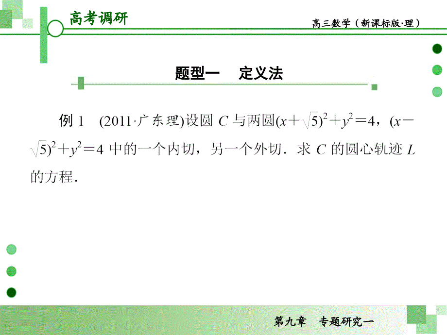 高考一轮数学复习理科人教版专题研究一曲线与方程_第4页