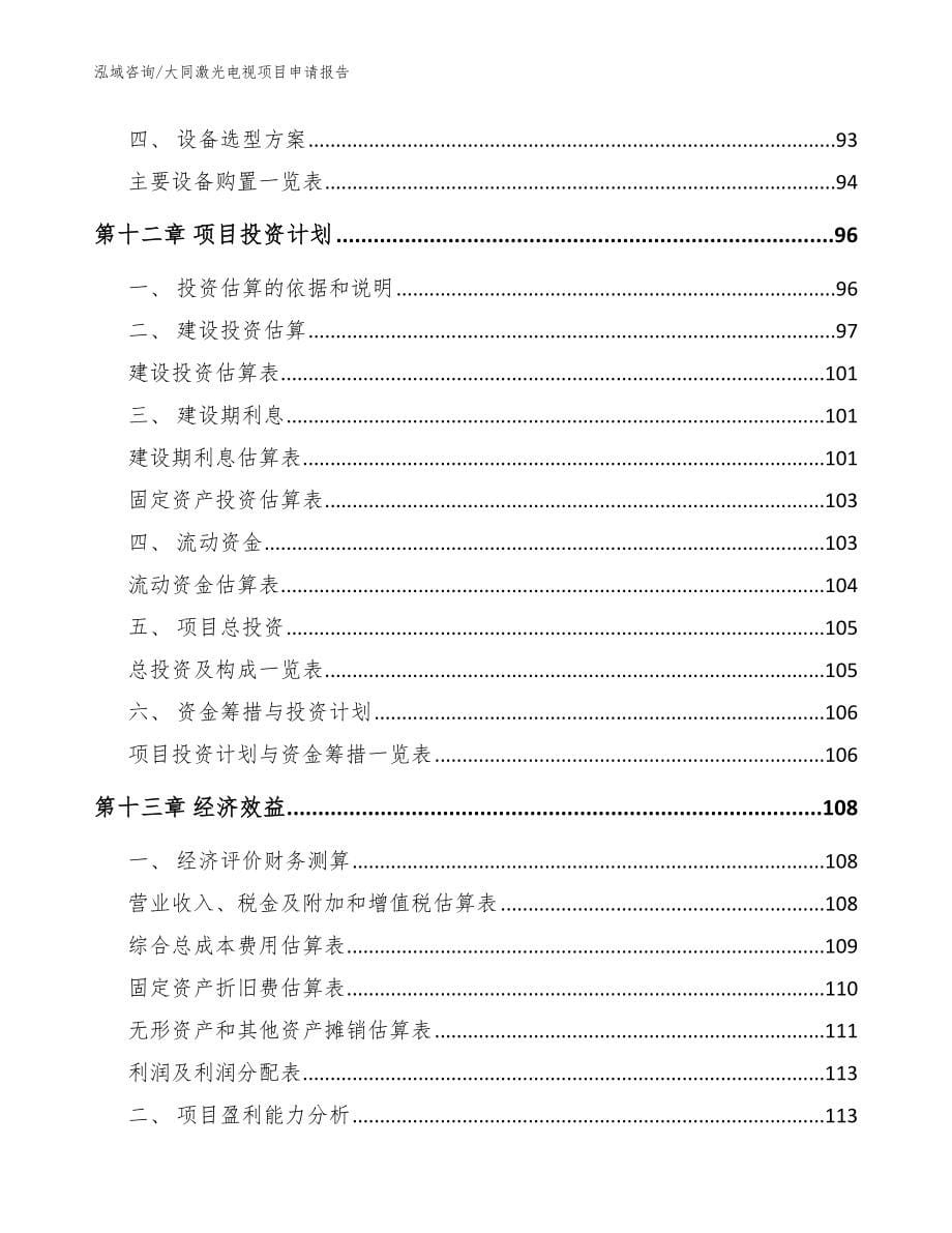 大同激光电视项目申请报告_模板_第5页