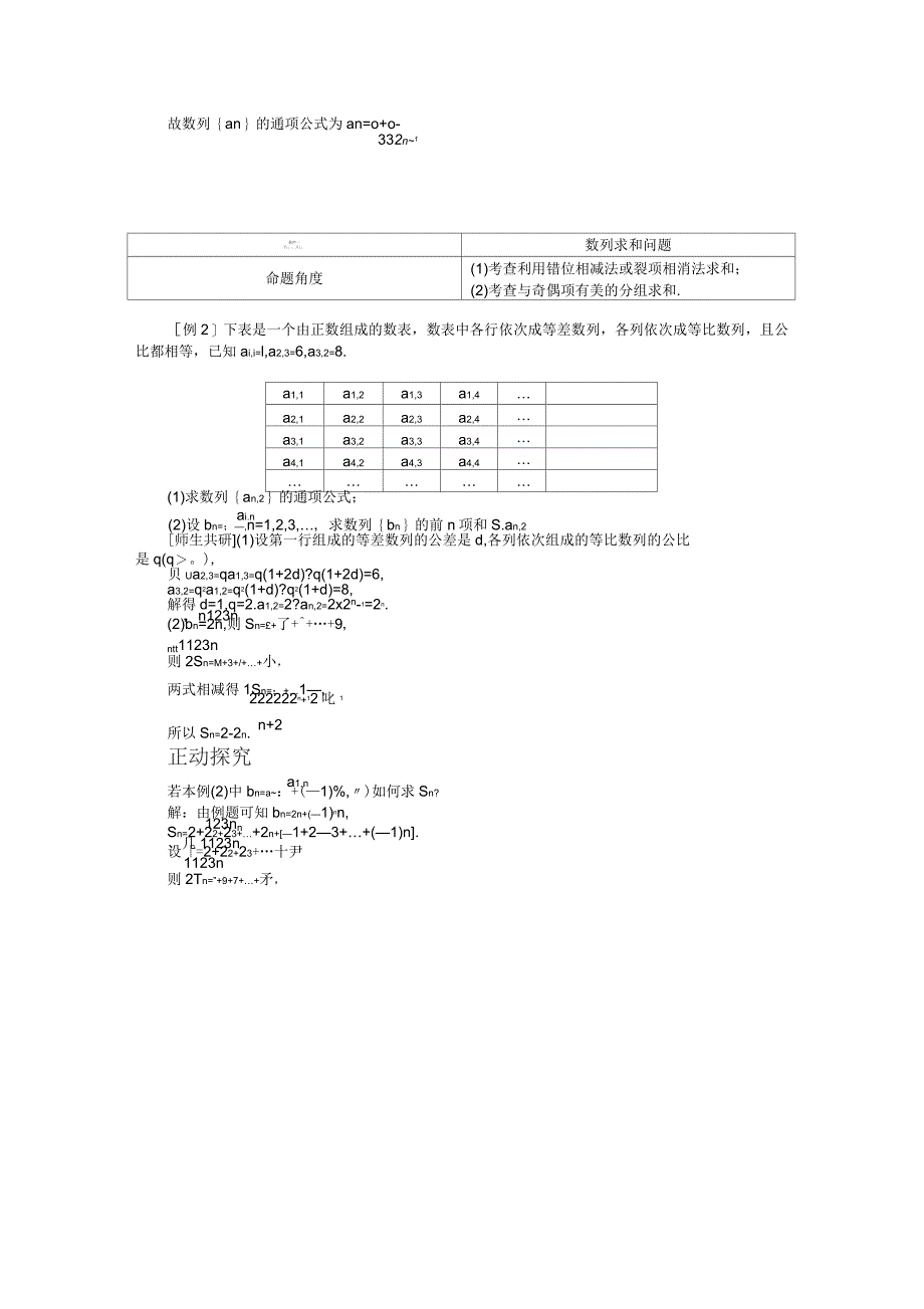 高考数学(理)二轮复习专题讲解讲义：专题三第二讲高考中的数列_第4页