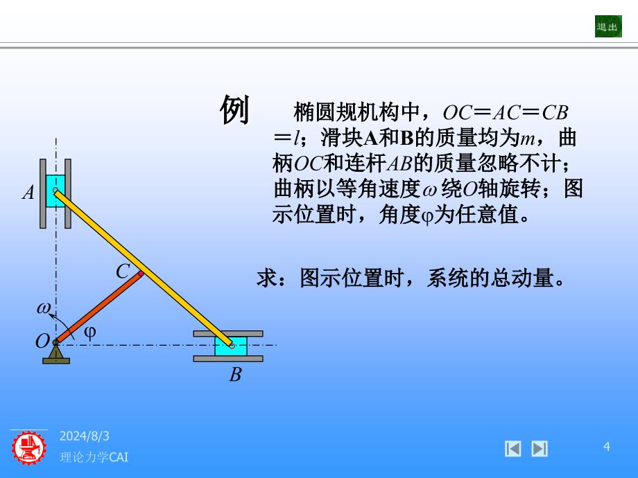 第十一章动量定理理论力学CAI_第4页