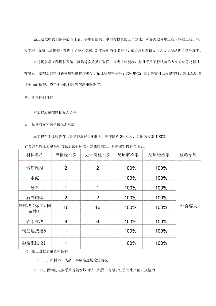 施工单位主体验收自评报告_第4页