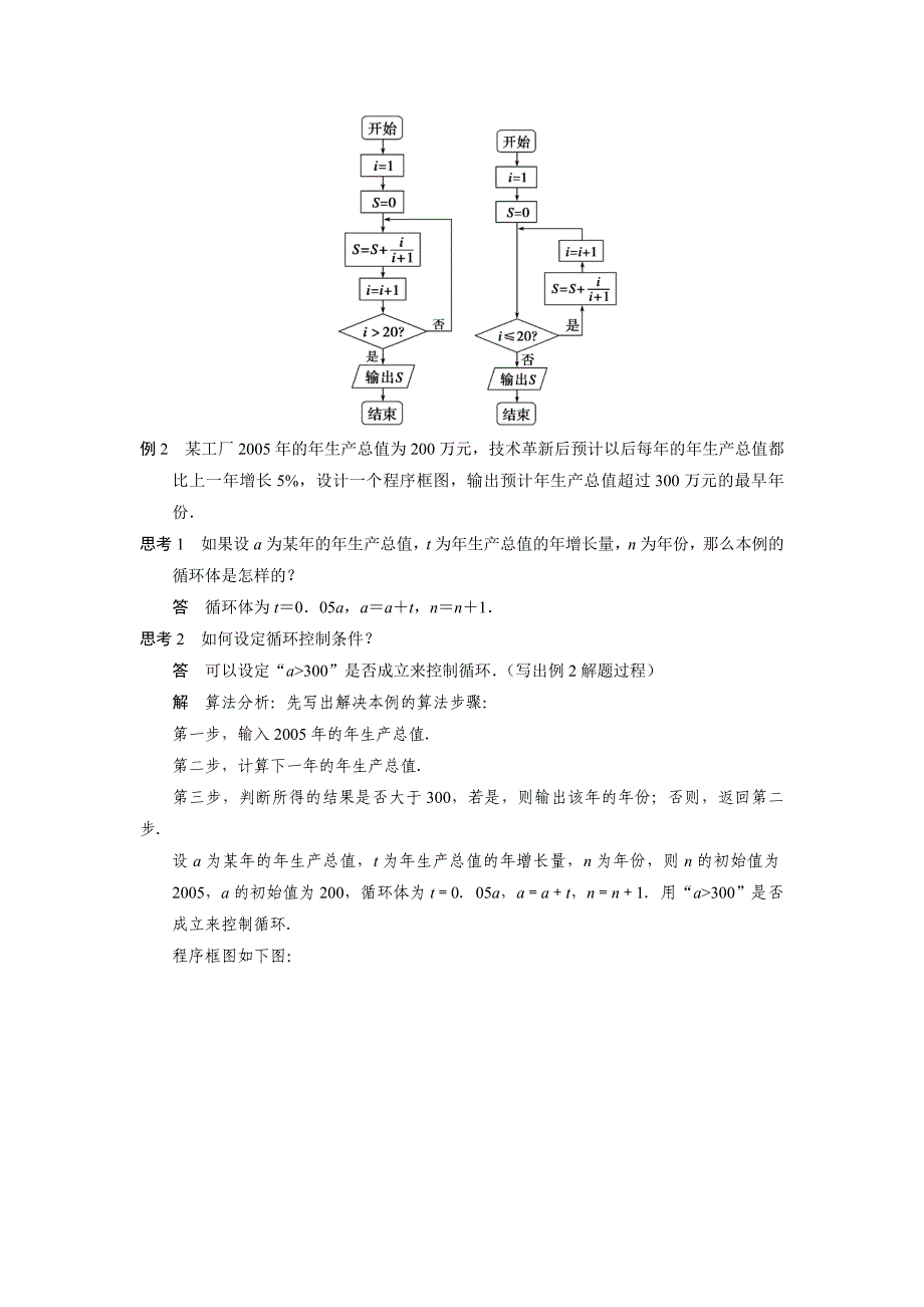 112程序框图与算法的基本逻辑结构第3课时学案（人教A版必修三）_第4页