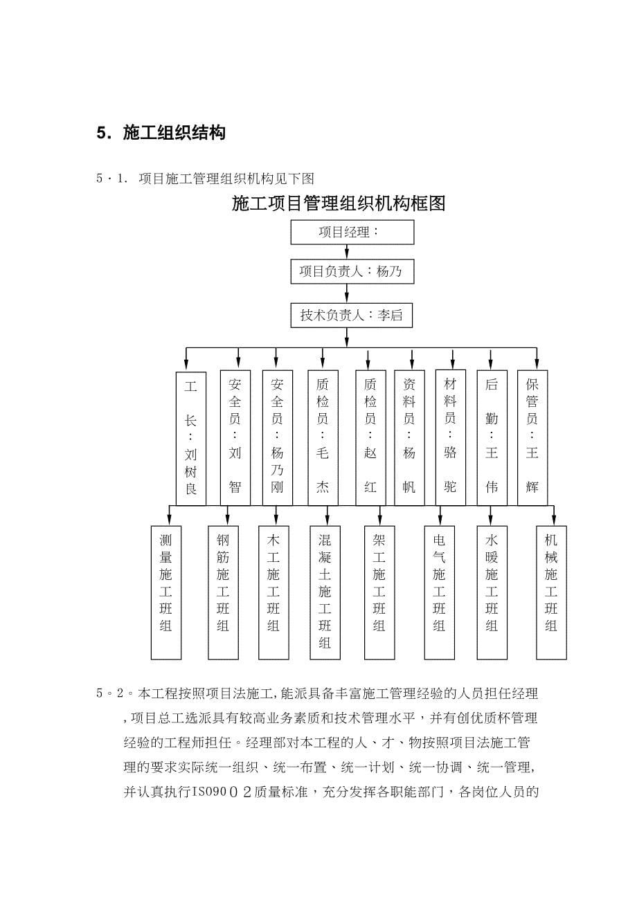 A区人防施工组织设计(主编：李启国)(DOC 18页)_第5页