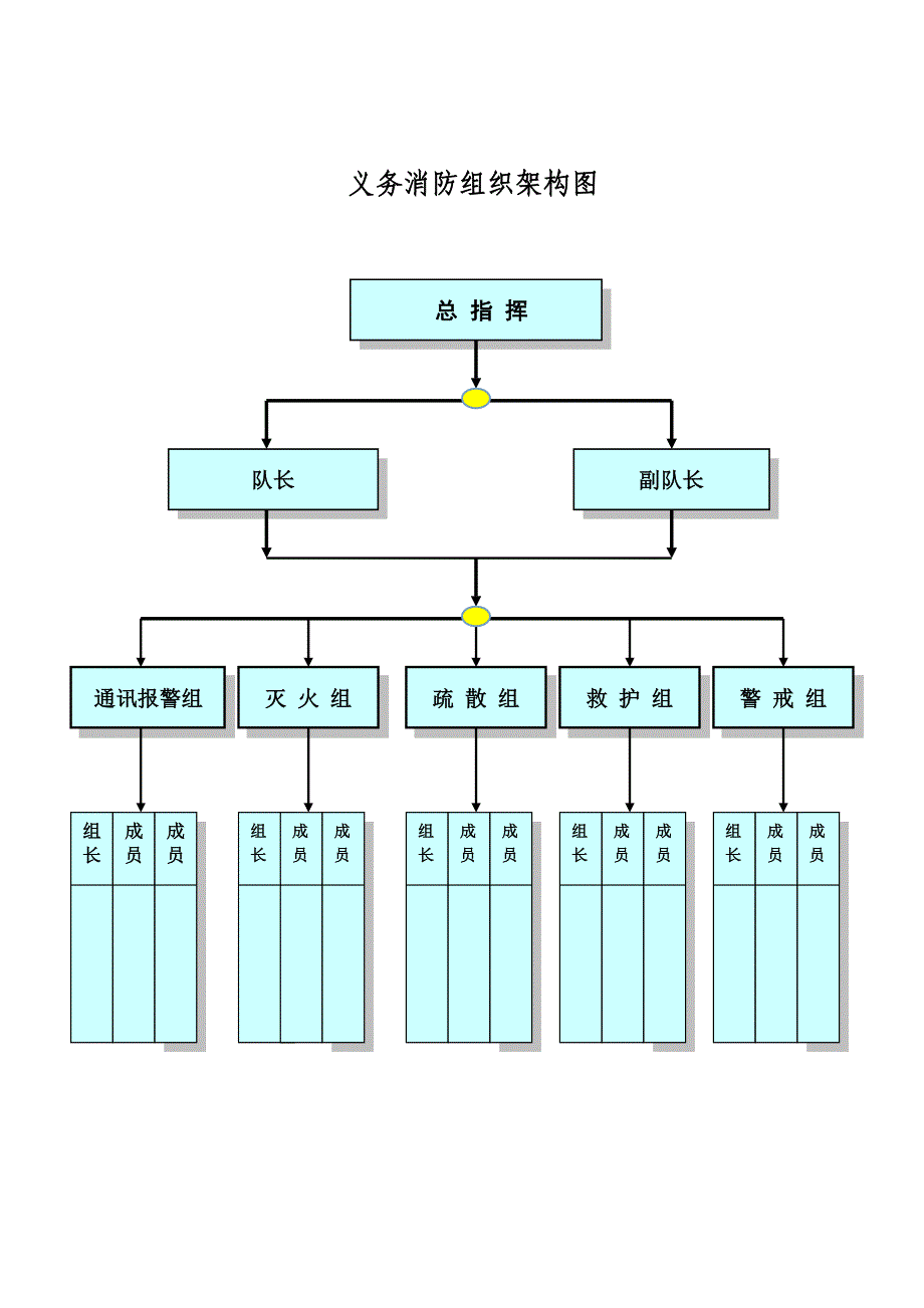 义务消防队组织架构(模板)12月21日_第1页