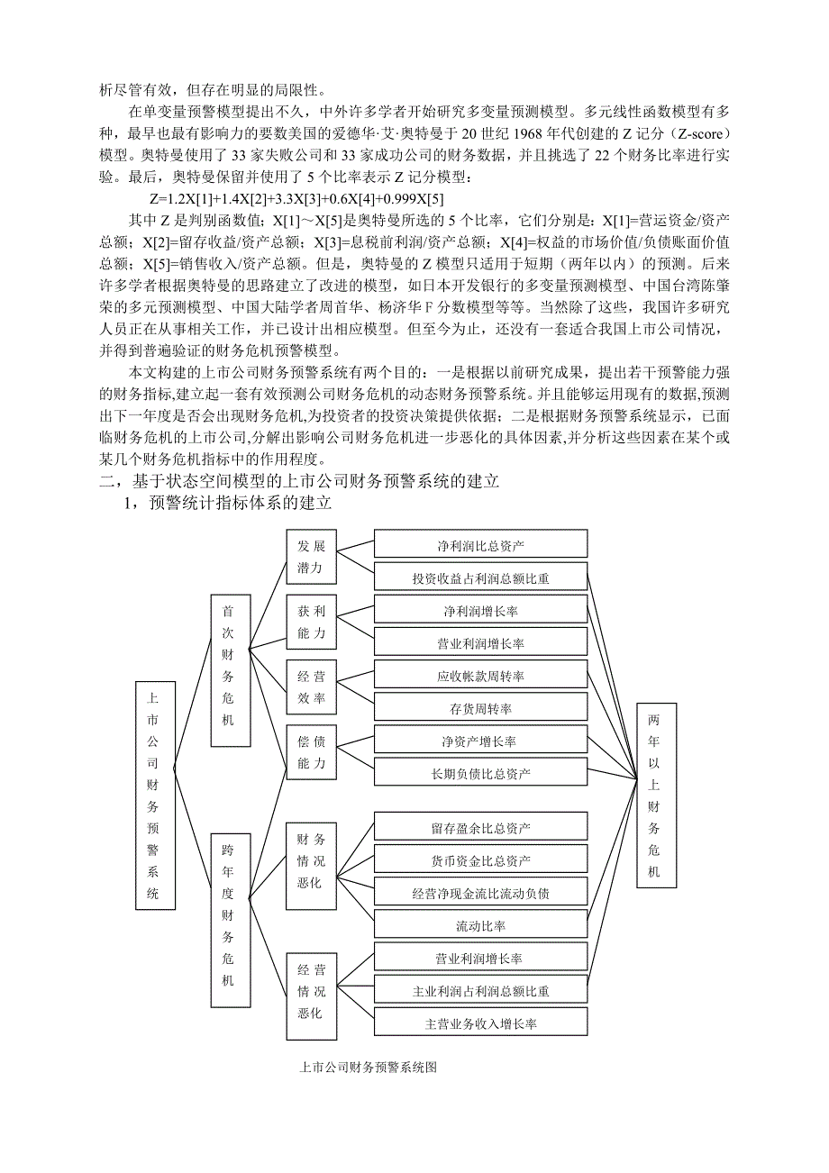 基于状态空间模型的上市公司财务预警系统的构建_第2页