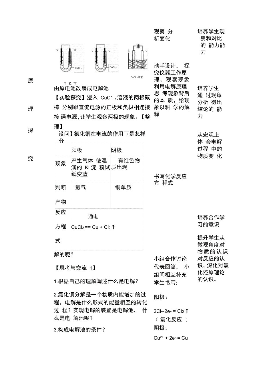 电解池教学设计及反思_第2页