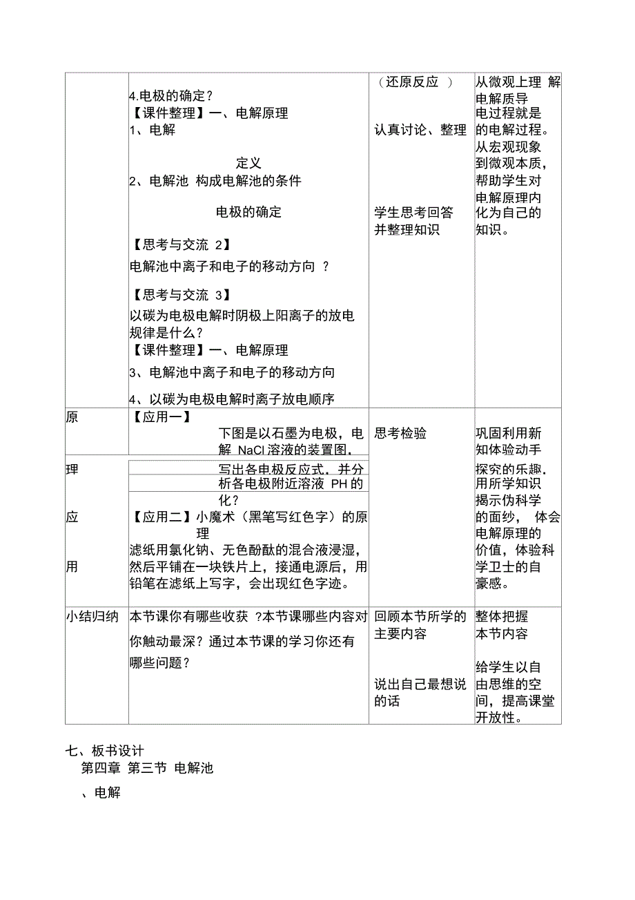 电解池教学设计及反思_第3页