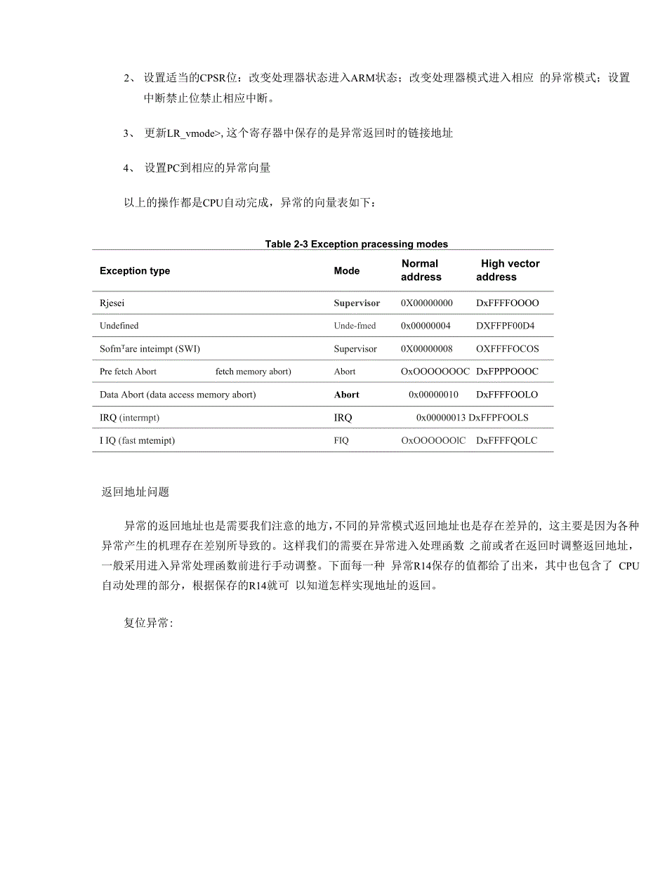 ARM的异常处理过程分析_第2页