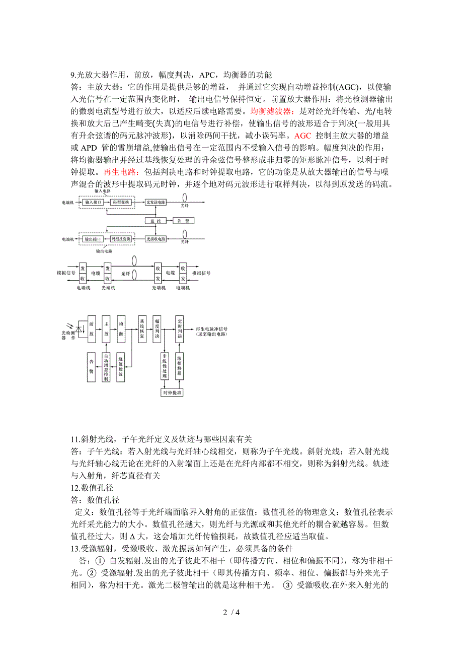 光纤通信经典复习资料_第2页