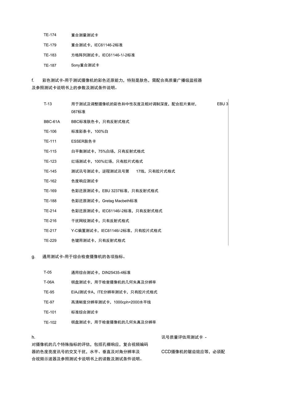 ESSER摄像机测试卡_第5页