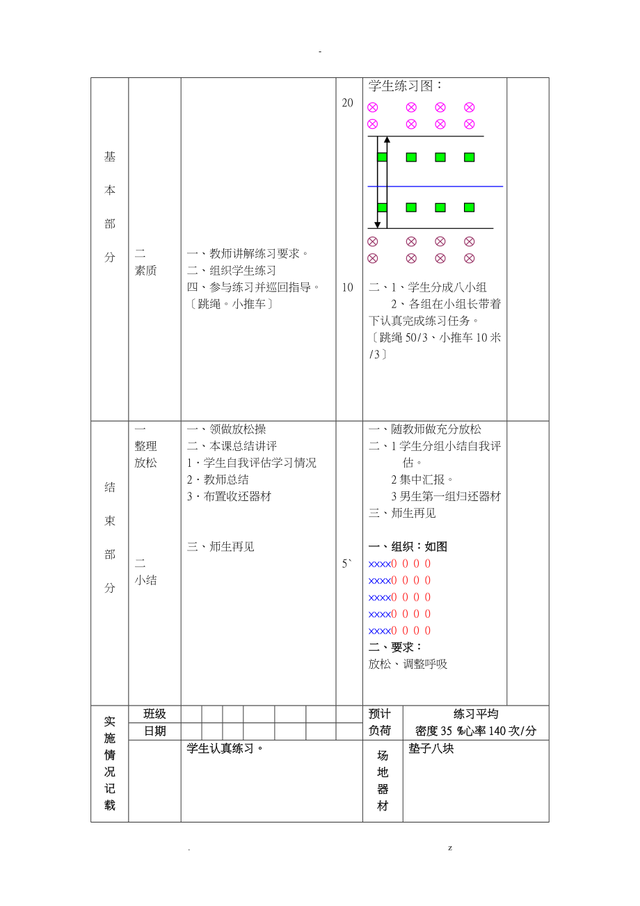 初中体育教案全集八年级_第4页