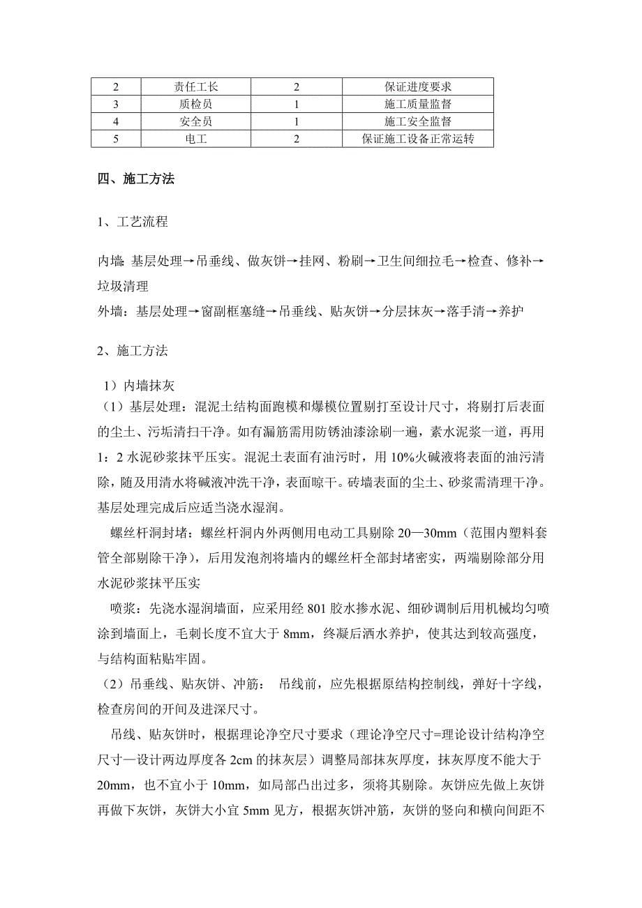 内外墙抹灰专项施工方案_第5页