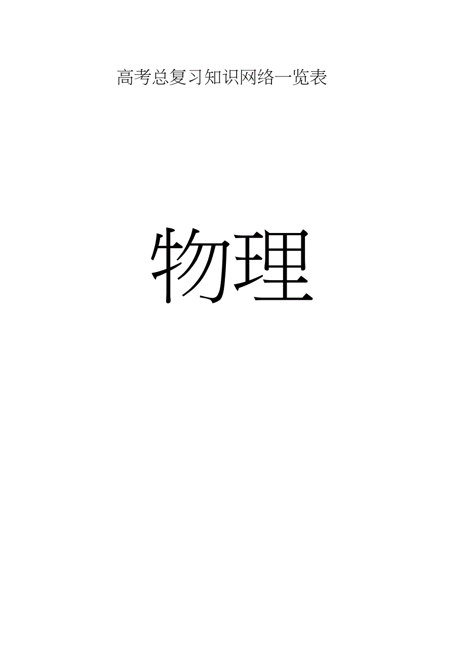 (完整word版)高中物理知识点总结大全,推荐文档_第1页