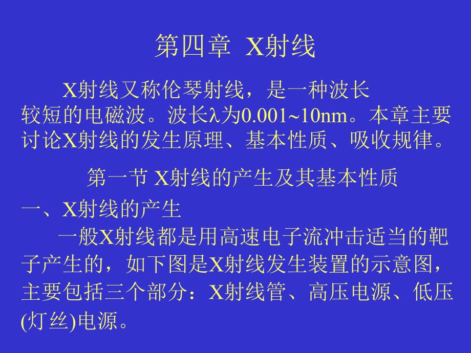 教学课件第四章X射线_第1页