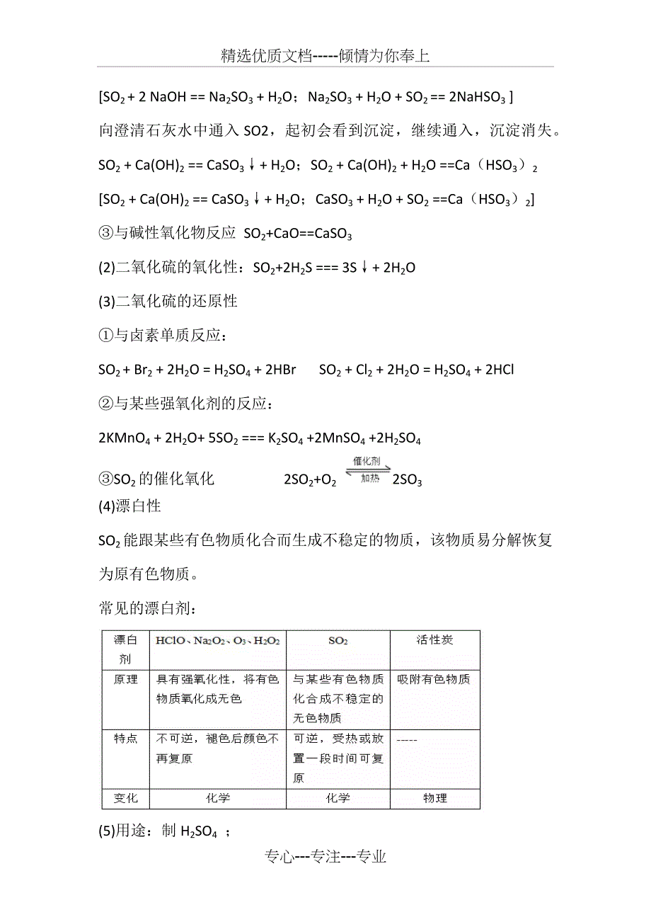 硫和氮的氧化物知识总结_第2页