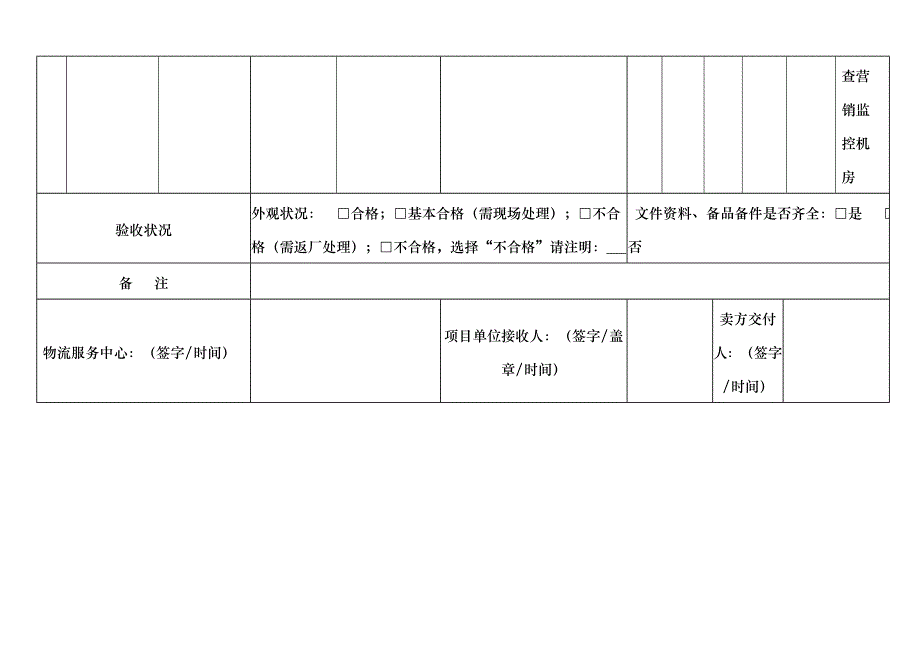 设备验收单模板(模板)_第2页