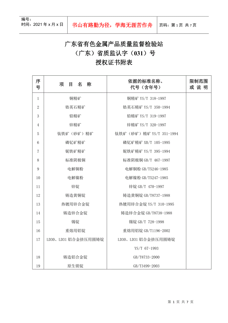 广东省有色金属产品质量监督检验站_第1页