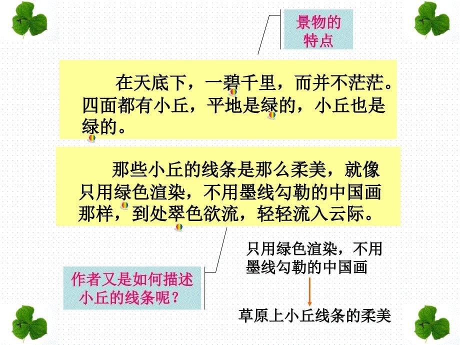 人教版小学语文五年级下册课文草原ppt资料_第5页