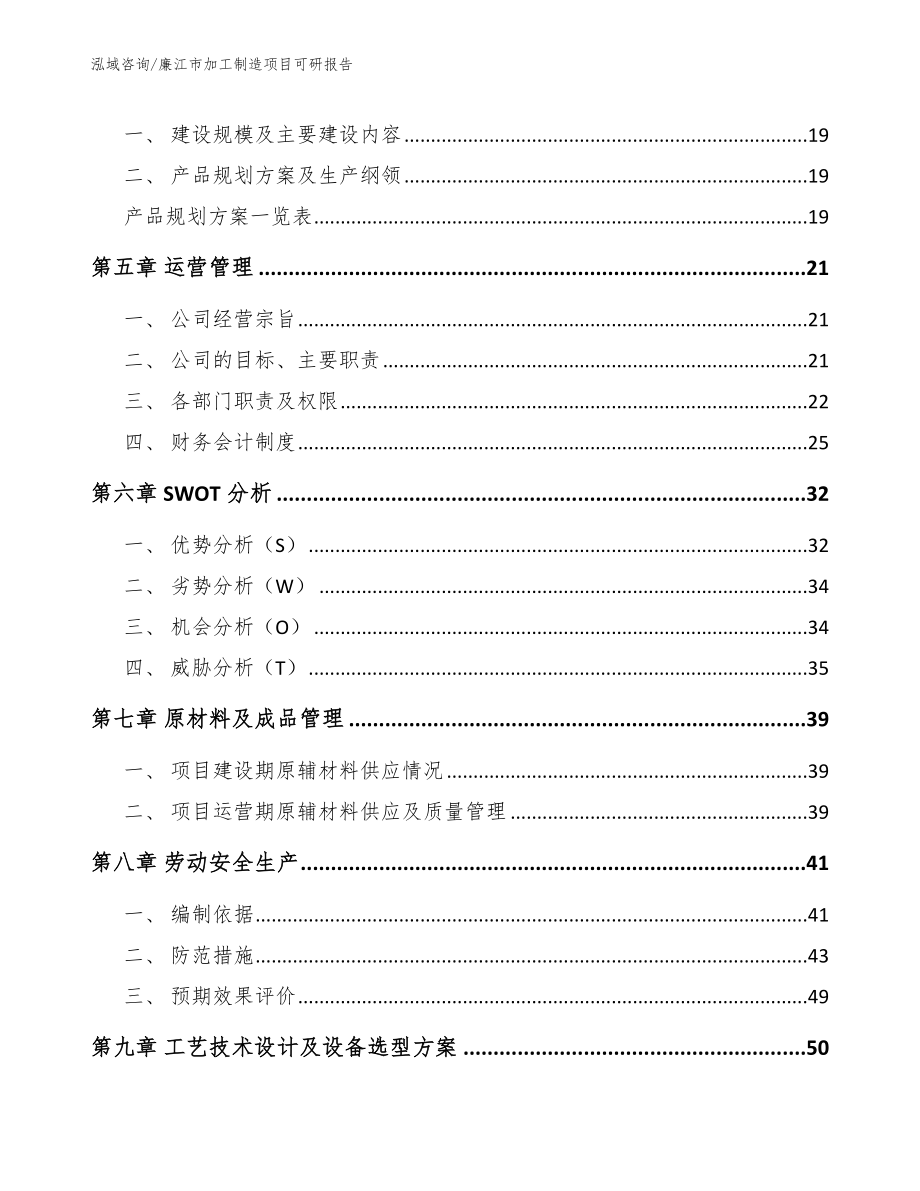 廉江市加工制造项目可研报告参考模板_第2页