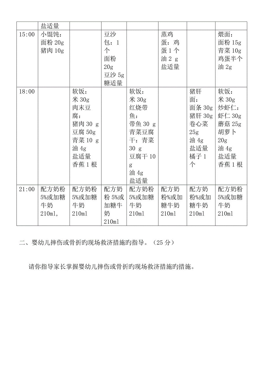 2023年育婴师高级技能试卷_第2页